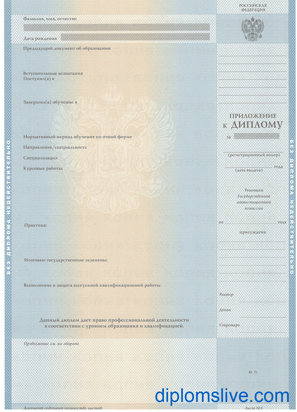 Диплом бакалавра 1997-2003 год фото